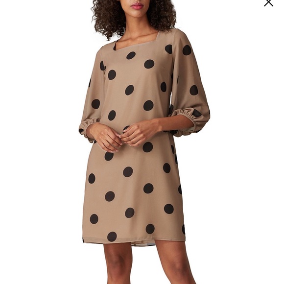 Amanda Uprichard Dresses & Skirts - Amanda Uprichard polka dot Walsh dress small brown